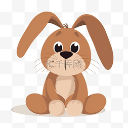 兔子图片_卡通手绘玩具玩偶兔子