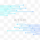 蓝色科技电路芯片线条
