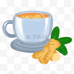 养生茶茶杯图片_一杯姜茶