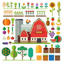 绿色游戏背景图片_在村庄的农场。游戏的内容