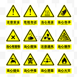 创意球形标志图片_实验室安全标志危险警戒套图