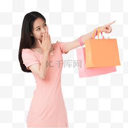 销售员女图片_粉色连衣裙销售人员