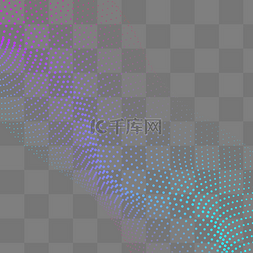 点状图片_时尚渐变波点背景