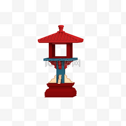 年货节中国风灯柱