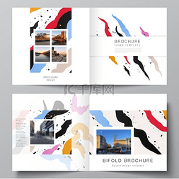 启动页面图片_方形设计双折小册子、传单、杂志