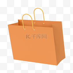 电商图片_3D立体购物袋包装袋C4D