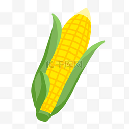 卡通水果元素图片_卡通水果蔬菜黄色玉米