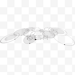 简约商务几何线条图片_科技立体透视空间线条装饰