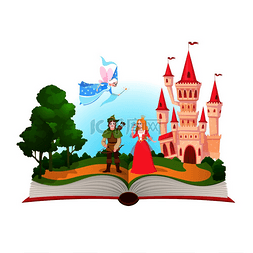 城堡王国图片_童话书奇幻故事人物魔幻生活图书