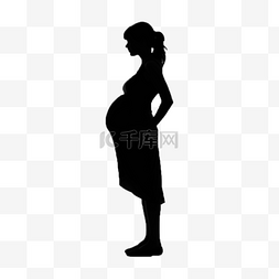 孕妇抽血图片_母亲节母爱人物剪影孕妇