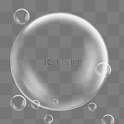 水球图片_透明水珠边框