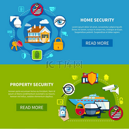 财产安全图片_设置安全横幅带有家庭和财产安全