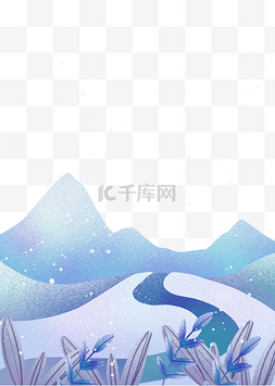 中国传统冬季图片_冬季大雪下雪节气冬天雪景小雪草