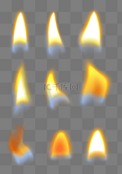 爆炸火焰动图图片_蜡烛燃烧黄色火苗火光火焰