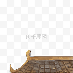 中国风古风建筑房檐房顶屋顶