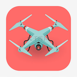 蓝色的照相机图片_quadcopter 无人机 web 图标