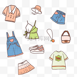 夏季衣服单品搭配套图