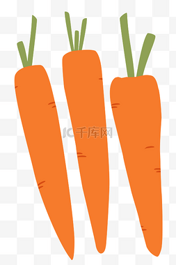 食物底纹图片_夸张平平蔬菜底纹胡萝卜