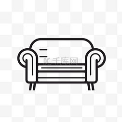 极简主义素朴沙发icon