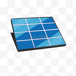 方形太阳能板剪贴画