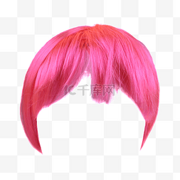假发粉色毛发女士
