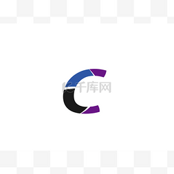 字母钟表图片_字母 C 的抽象图标标志