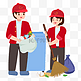 清扫街道的志愿者