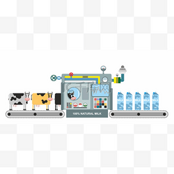 包装设计图片_Infographics  milk production. Stages of milk