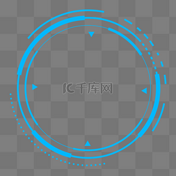 蓝色科技商务线条图片_商务科技互联网圆形边框