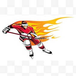 fire图片_Hockey player