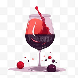 红酒logo图片_一杯红酒平面素材