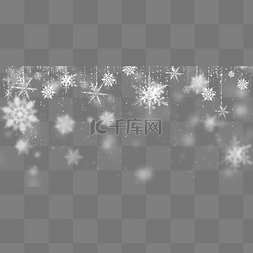 雪花图片_免扣冬天雪花冰霜边框