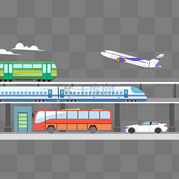 完整高铁图片卡通图片_交通汽车飞机高铁