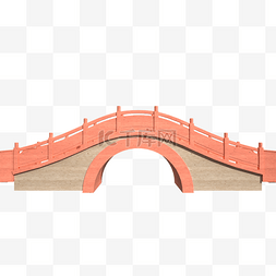 C4D粉色七夕拱桥模型