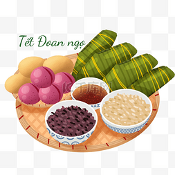 各种美食祝贺越南端午节