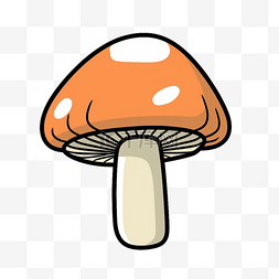 卡通蘑菇图片_蘑菇扁平卡通免抠图素材