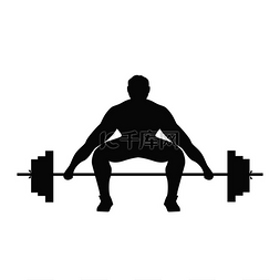 Man doing weight lifting.