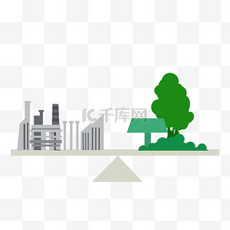 污染图片_碳中和低碳生活环保城市污染可持