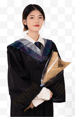 毕业照女孩学士服