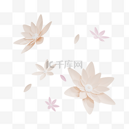 3d菊花图片_C4D3D立体粉红色花朵花瓣