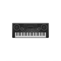 键盘音乐图片_合成器隔离电子乐器由键盘操作产