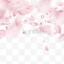 樱花边框图片_动态唯美粉色花瓣春天光效樱花边