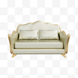简约沙发沙发图片_3DC4D立体欧式家具沙发