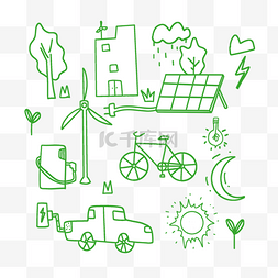绿色生态循环符号