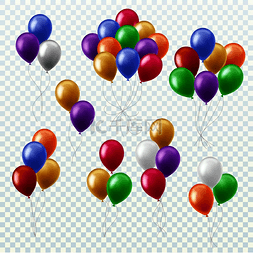 气球束派对装饰彩色气球飞行组隔