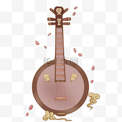 传统音乐元素图片_中国古典乐器阮传统