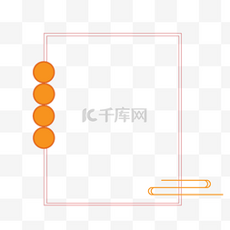 国潮复古线条图片_国潮线条简约边框