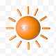 3DC4D立体太阳装饰图标
