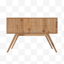 c4d模型家具图片_C4D木质柜子模型
