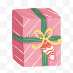 礼品花边图片_粉色可爱礼物盒子